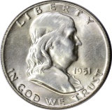 1951-D FRANKLIN HALF - UNCIRCULATED