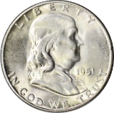 1951-S FRANKLIN HALF - UNCIRCULATED