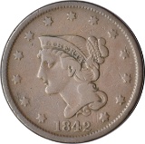 1842 LARGE CENT