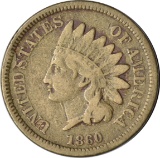 1860 POINTED BUST INDIAN HEAD CENT