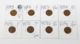 EIGHT (8) BETTER LINCOLN CENTS - 1915-D to 1928-D