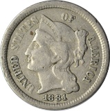 1881 THREE CENT NICKEL