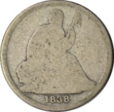 1838-O SEATED LIBERTY DIME