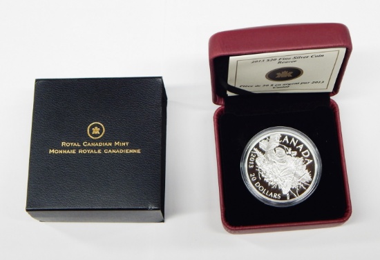 CANADA - 2013 $20 FINE SILVER BEAVER - IN BOX with PAPERS