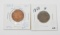 TWO (2) HALF CENTS - 1809 and 1853