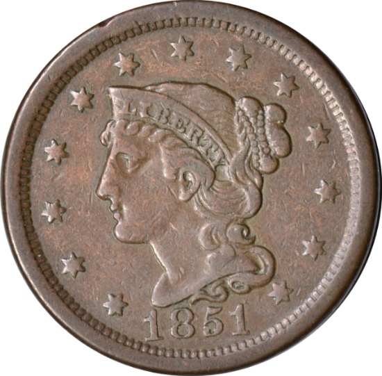 1851 LARGE CENT