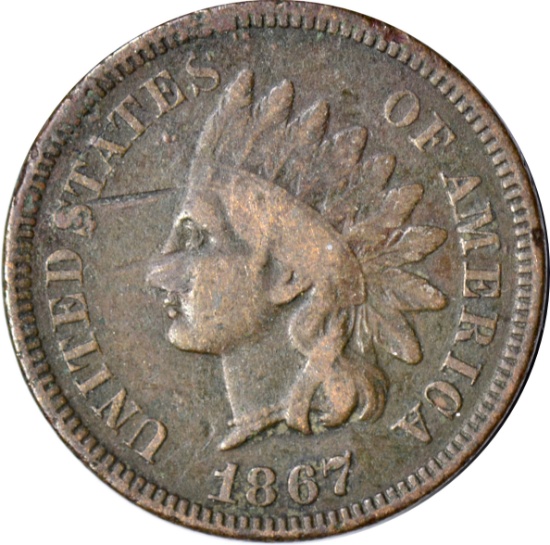 1867 INDIAN HEAD CENT