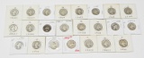 23 SILVER WASHINGTON QUARTERS from the 1940's