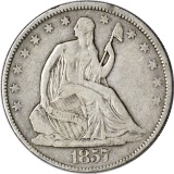1857 SEATED LIBERTY HALF