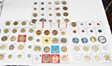 80 TOKENS & MEDALLIONS - NICE VARIETY of OLDER and NEWER PIECES