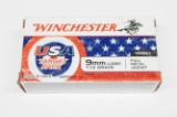 9MM LUGER - WINCHESTER TARGET PACK - 115 GRAIN FMJ - 50 ROUNDS