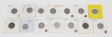 14 SHIELD NICKELS - 1866 RAYS to 1882