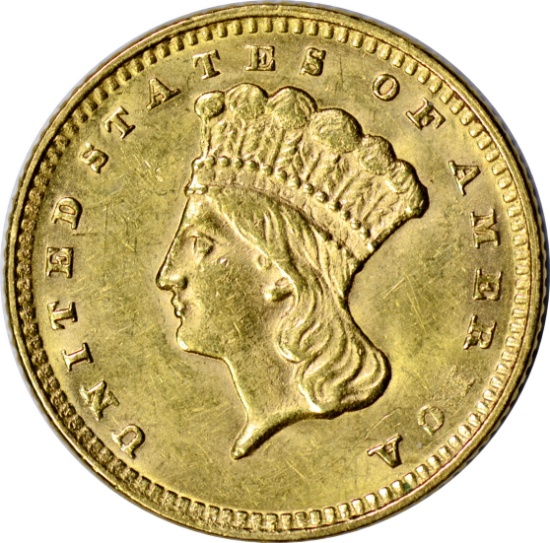 1874 $1 GOLD PIECE