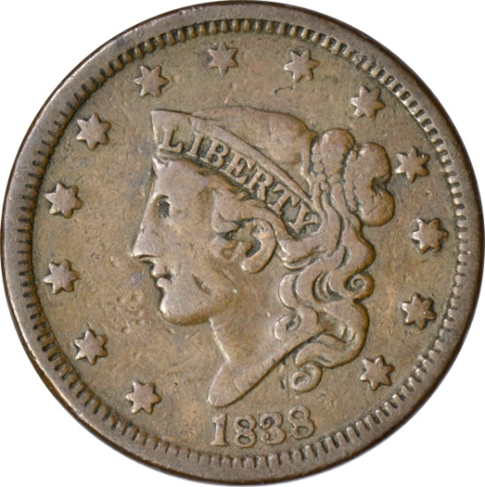 1838 LARGE CENT