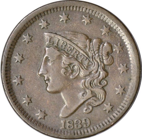 1839 LARGE CENT