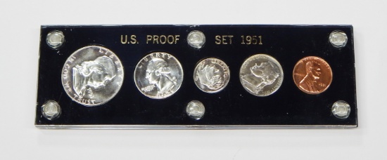 1951 PROOF SET in CAPITAL HOLDER