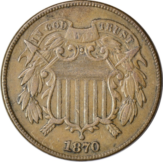 1870 TWO CENT PIECE