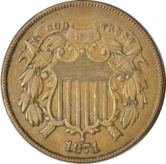 1871 TWO CENT PIECE - BETTER DATE