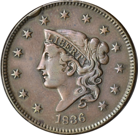 1836 LARGE CENT