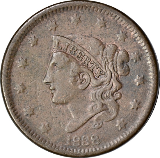 1838 LARGE CENT