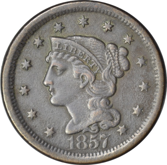 1857 LARGE CENT - BETTER DATE