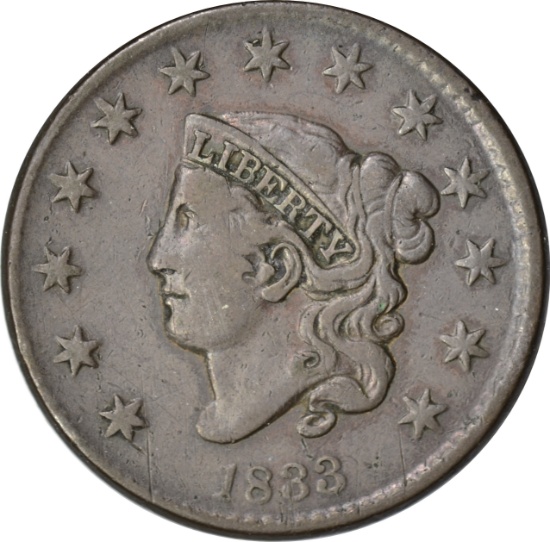 1833 LARGE CENT