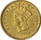 1856 LIBERTY HEAD $1 GOLD PIECE