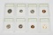 EIGHT (8) PROOF COINS in PLASTIC HOLDERS