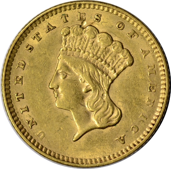 1856 LIBERTY HEAD $1 GOLD PIECE