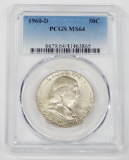 1960-D FRANKLIN HALF - PCGS MS64