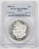 1883-CC MORGAN DOLLAR - PCGS MS62 DMPL - GSA