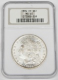 1884-CC MORGAN DOLLAR - NGC MS65