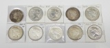 TEN (10) PEACE DOLLARS - 1922-S to 1926-S