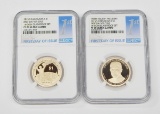 2015-S SACAGAWEA DOLLAR + 2015-S EISENHOWER DOLLAR - NGC PF70 UCAM