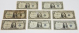EIGHT (8) $1 SILVER CERTIFICATES