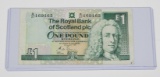 SCOTLAND - 1991 ROYAL BANK of SCOTLAND ONE POUND NOTE