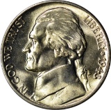 1943-D SILVER JEFFERSON NICKEL - UNCIRCULATED