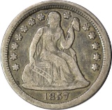 1857 SEATED LIBERTY DIME