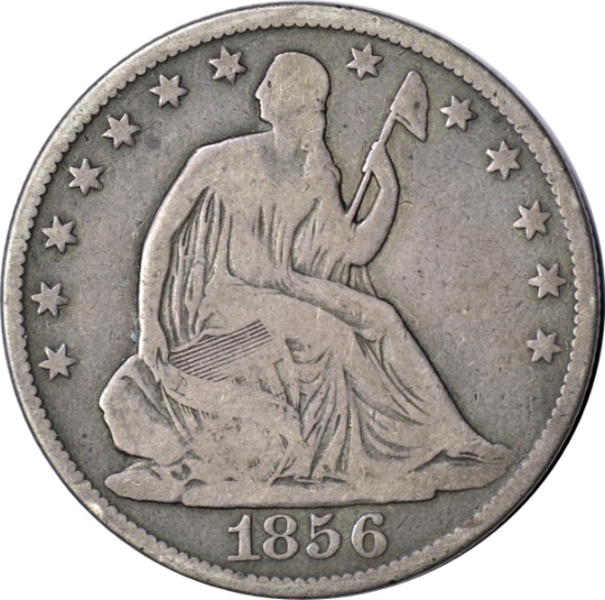 1856-O SEATED LIBERTY HALF DOLLAR