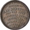 1836 HARD TIMES TOKEN - R&W ROBINSON MILITARY, NAVAL & SPORTING BUTTONS