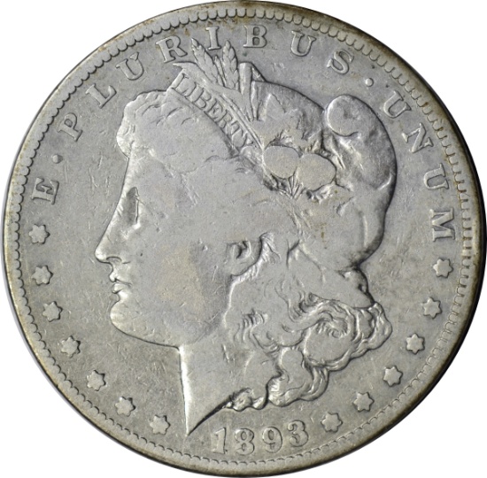 1893-CC MORGAN DOLLAR