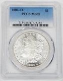 1882-CC MORGAN DOLLAR - PCGS MS65