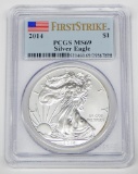 2014 SILVER EAGLE - PCGS MS69 FIRST STRIKE