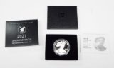 2021-S TYPE 2 PROOF SILVER EAGLE in BOX