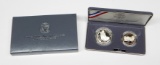 1991 MOUNT RUSHMORE COMMEMORATIVE TWO-COIN PROOF SET