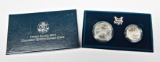 1992 COLUMBUS QUINCENTENARY TWO-COIN UNCIRCULATED SET