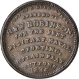 1836 HARD TIMES TOKEN - R&W ROBINSON MILITARY, NAVAL & SPORTING BUTTONS