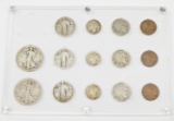 1929 CIRCULATED COIN SET in CLEAR PLASTIC HOLDER