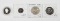 GREAT BRITAIN - FOUR (4) UNCIRCULATED & PROOF COINS - ONE is SILVER