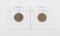TWO (2) EARLY LINCOLN CENTS - 1909 and 1909 VDB